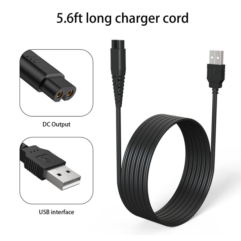BOEEA USB Charging Cable Cord for oneisall Low Noise Dog Clippers Model RFC-676 Only- Fit for oneisall Rechargeable Stainless Steel Blade Pet Shaver - Image 4